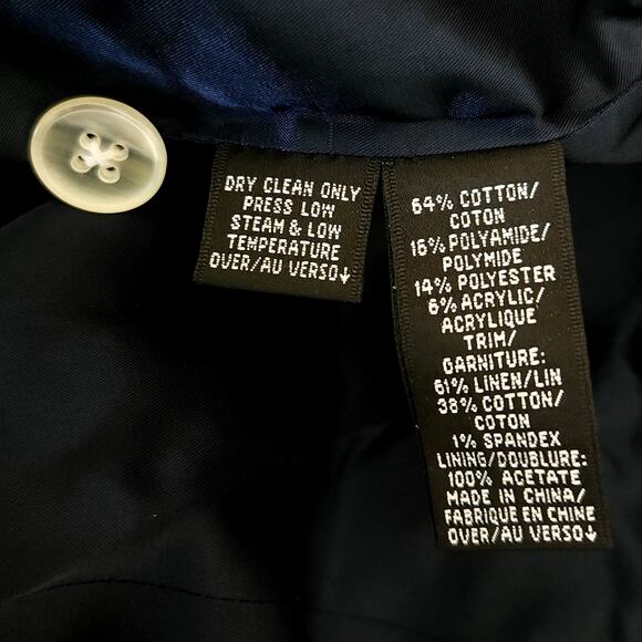 ELLEN TRACY tweed boucle blazer career jacket in midnight Woman Plus Size 20 NEW - Picture 5 of 6